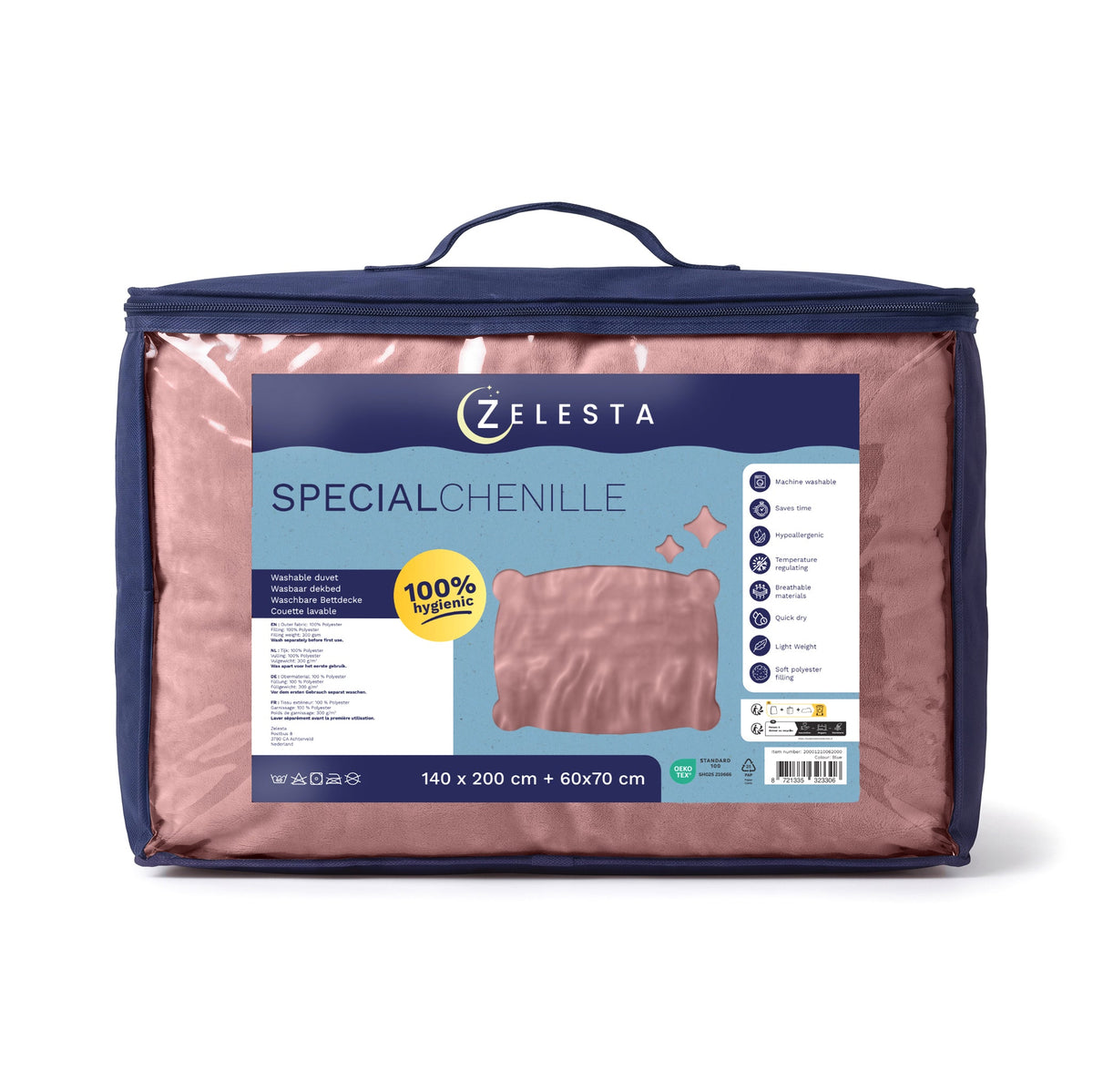 Zelesta Special Kids Chenille Bettdecke - Zartes Rot