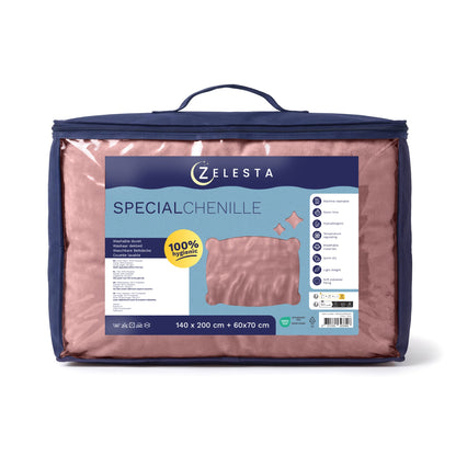 Zelesta Special Kids Chenille Bettdecke - Zartes Rot