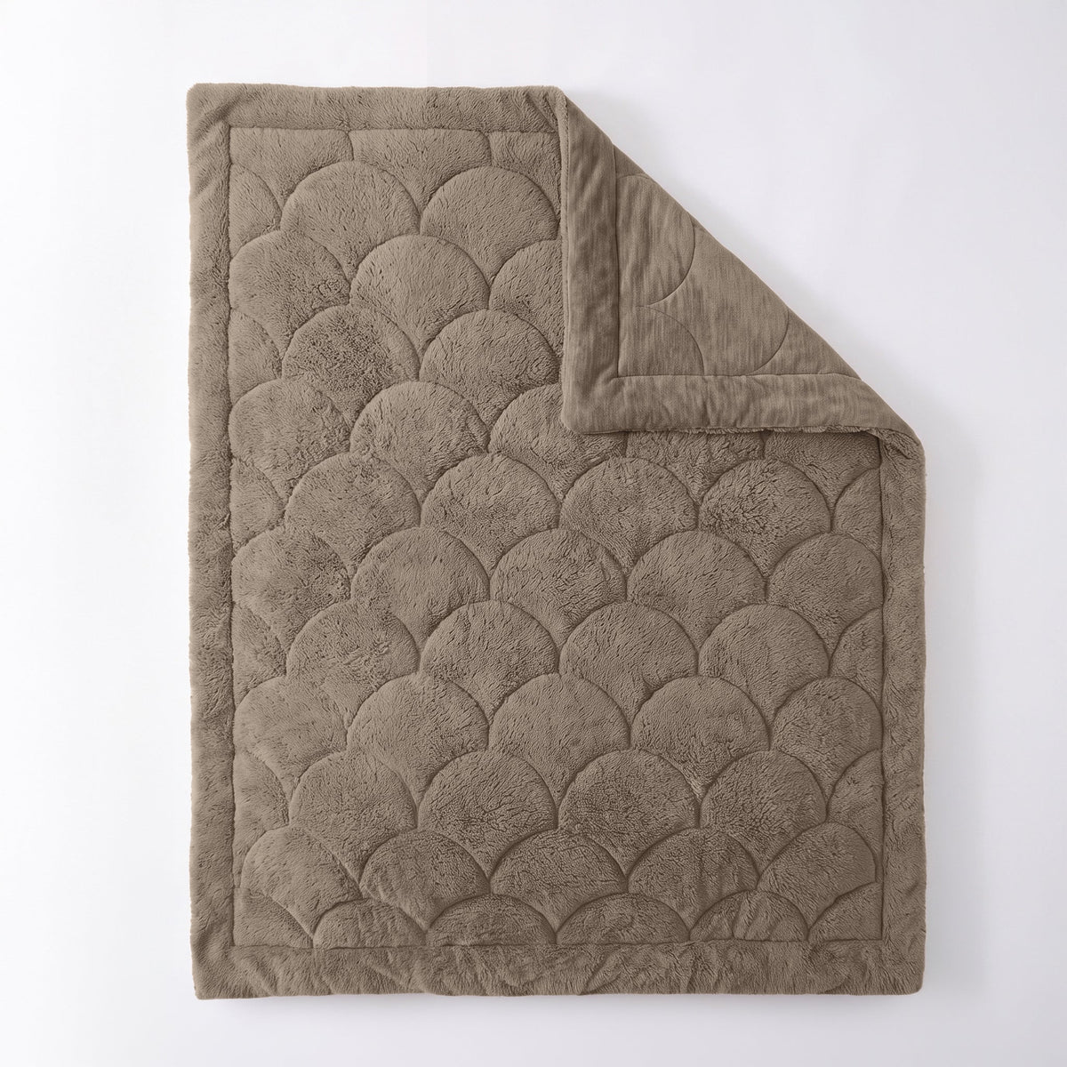 Zelesta Special Teddy Chenille Bettdecke - Dunkeltaupe