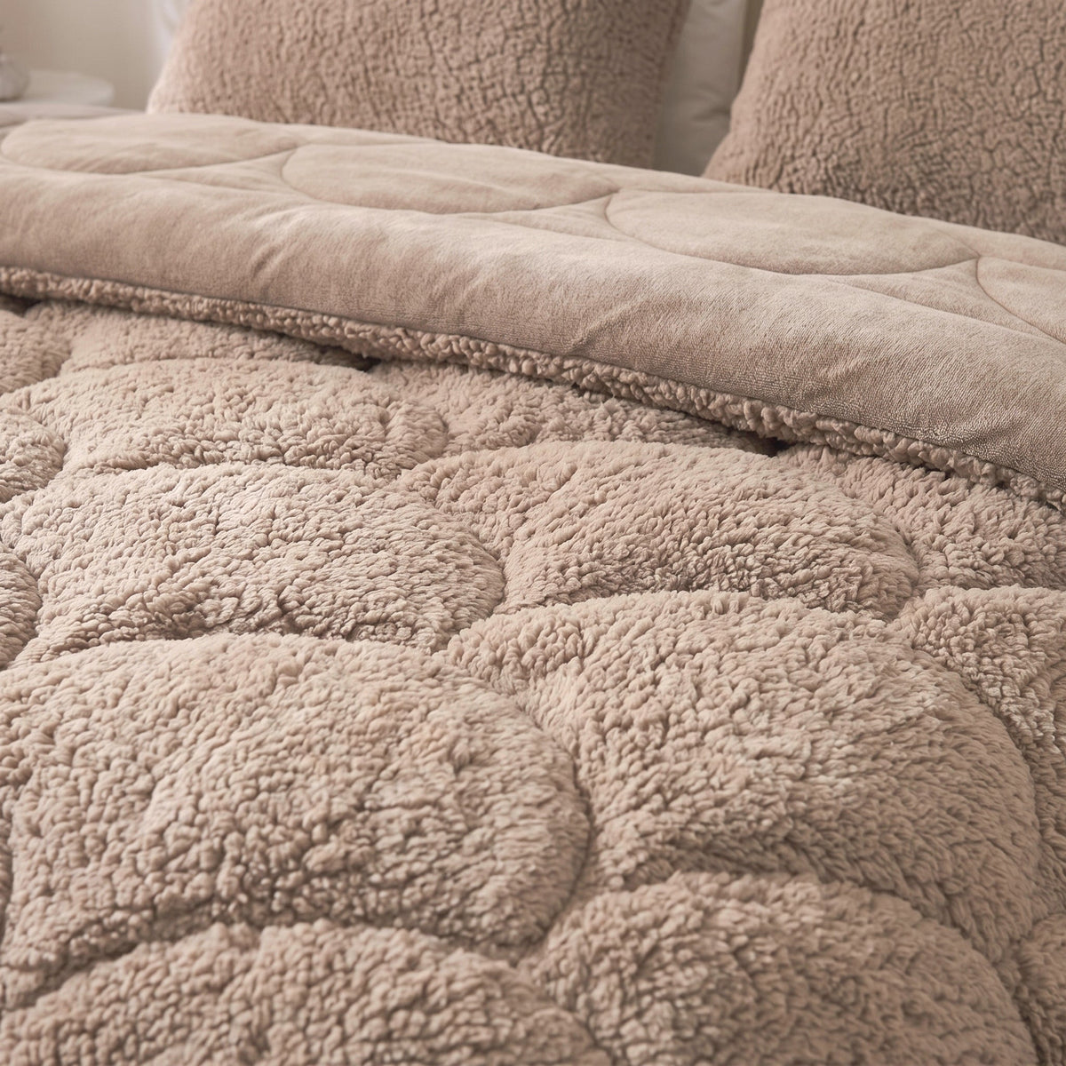 Zelesta Special Teddy Chenille Bettdecke - Altrosa