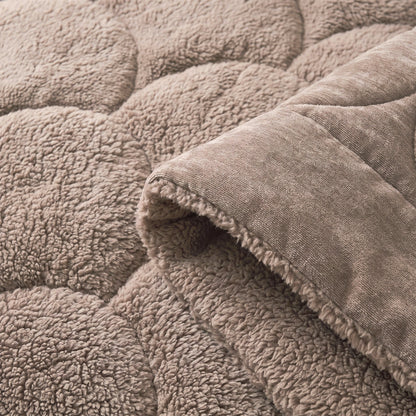 Zelesta Special Teddy Chenille Bettdecke - Altrosa