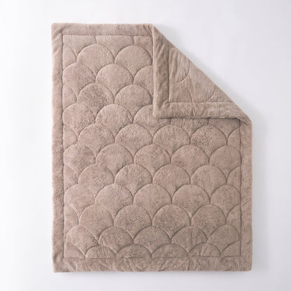 Zelesta Special Teddy Chenille Bettdecke - Altrosa