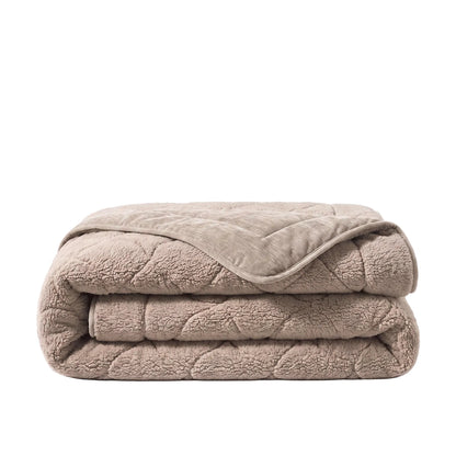 Zelesta Special Teddy Chenille Bettdecke - Altrosa