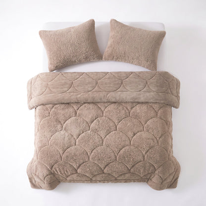 Zelesta Special Teddy Chenille Bettdecke - Altrosa