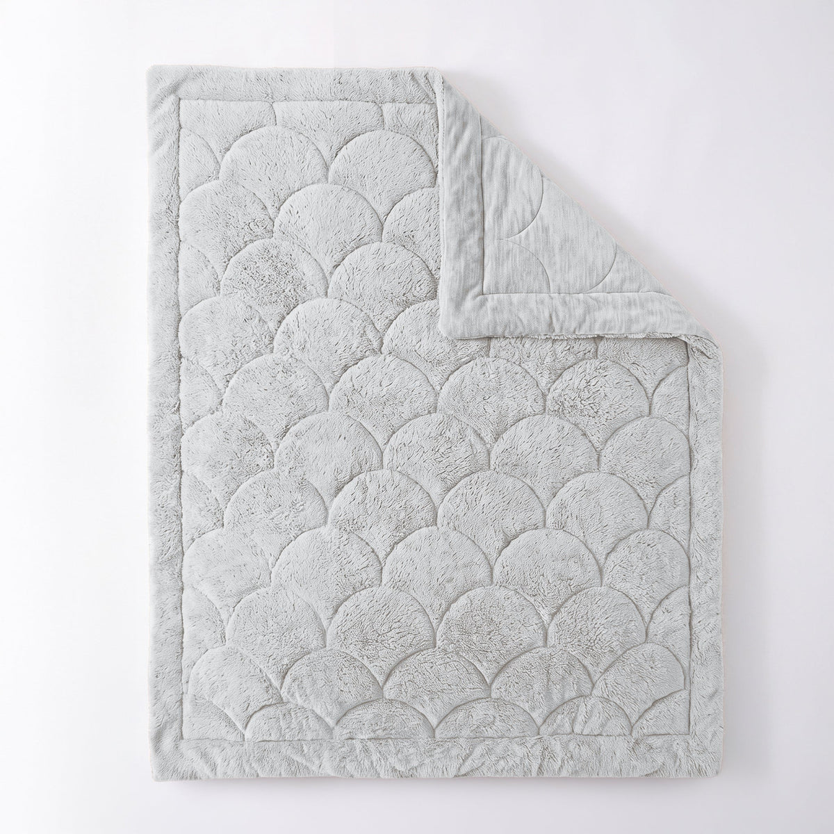 Zelesta Special Teddy Chenille Bettdecke - Grau