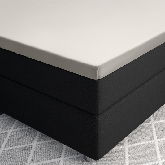 Primaviera Deluxe Topper Satin Deluxe Spannbettuch - Creme