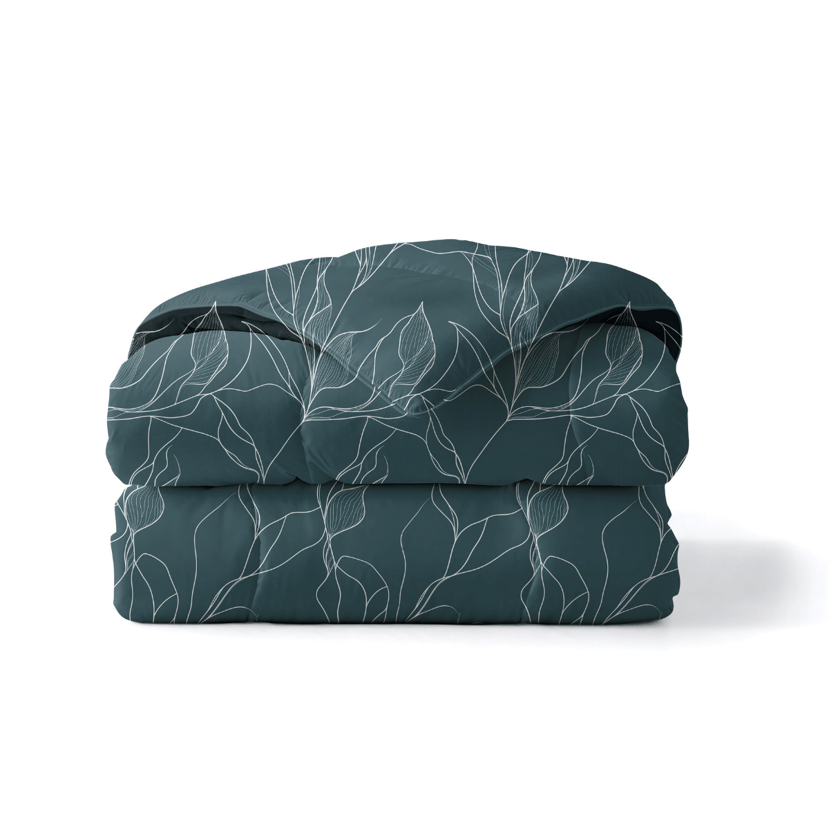 Royalbed baumwolle - White Leaves