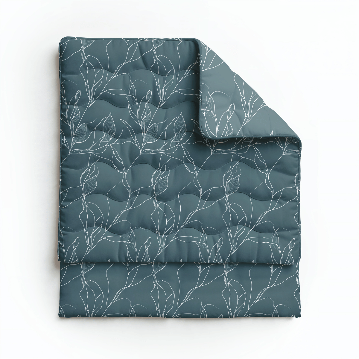 Royalbed baumwolle - White Leaves