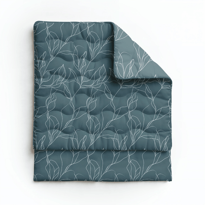 Royalbed baumwolle - White Leaves