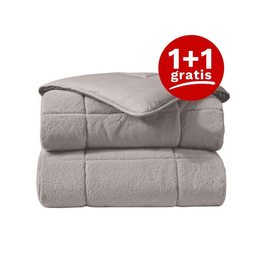 Zelesta Teddybed - Taupe 1+1