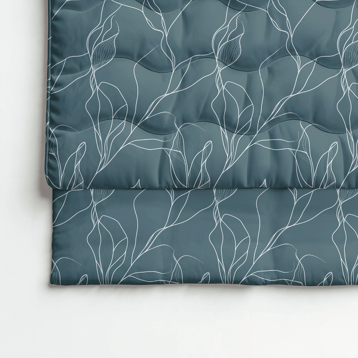 Royalbed baumwolle - White Leaves