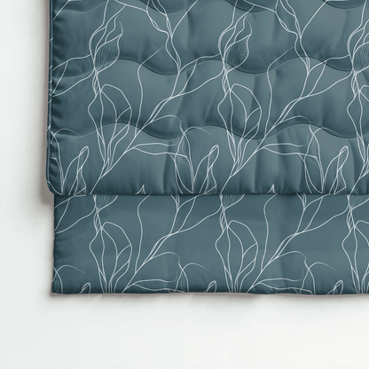 Royalbed baumwolle - White Leaves