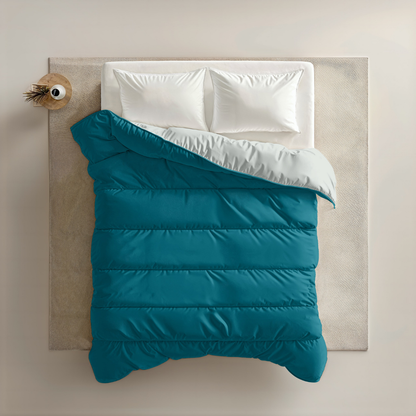 Zelesta Royalbed -   Petrol Blue & Pearl