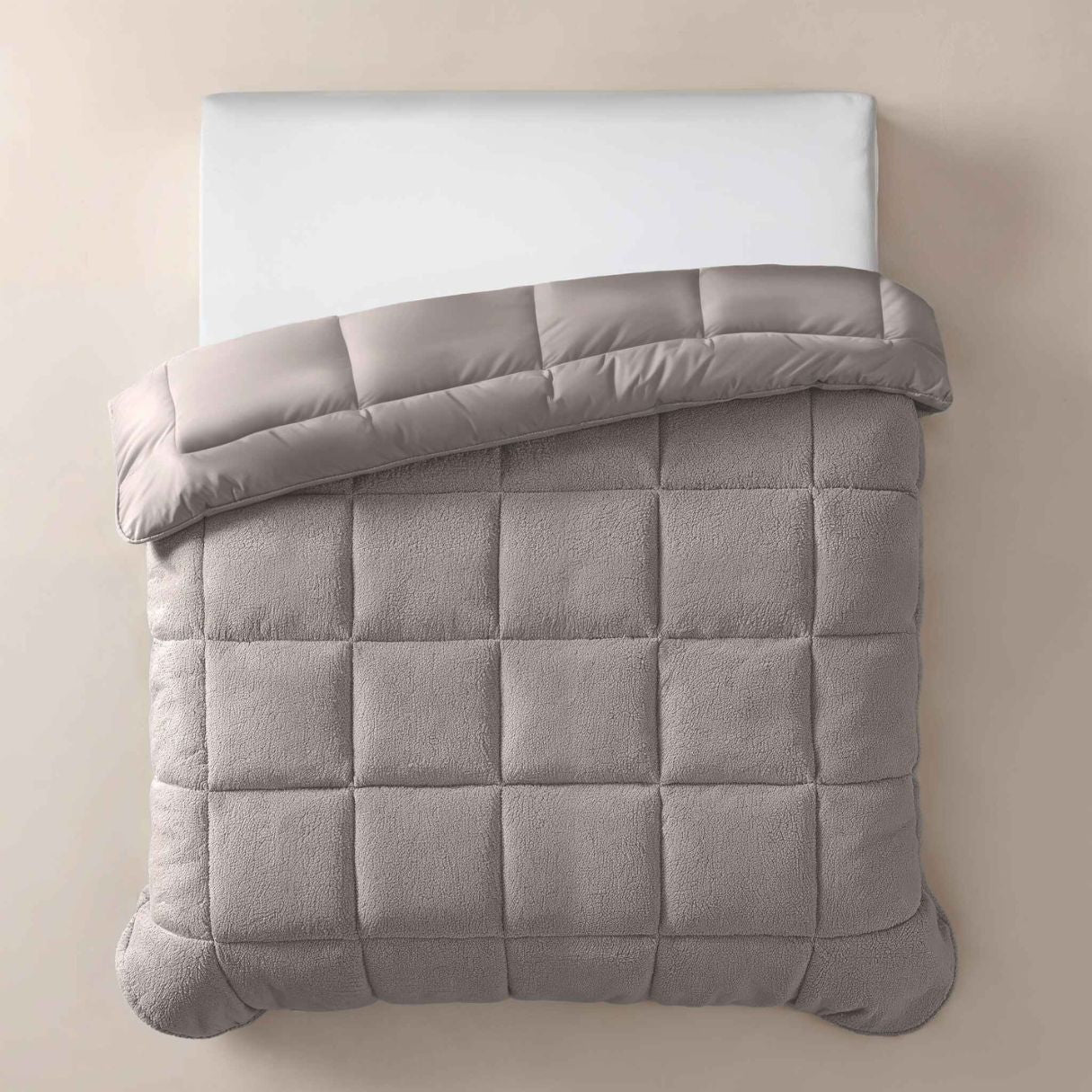 Zelesta Teddybed - Taupe 1+1