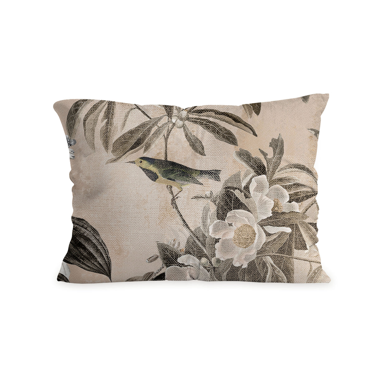 Zelesta Comfort Design Nahtlose Kissenbezüge Set von 2 - Vintage Birds Sand