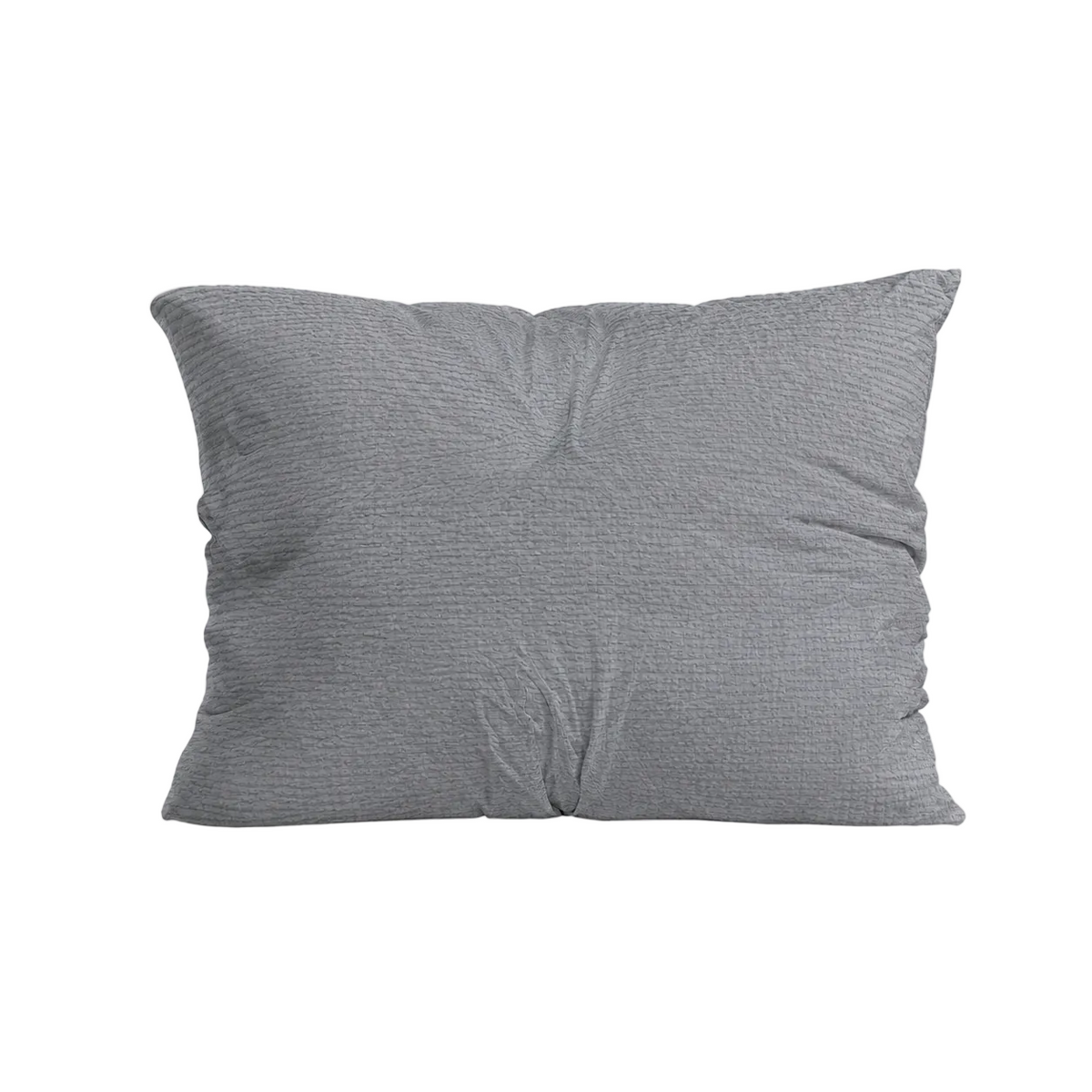 Zelesta Comfort Structure Seersucker Kissenbezüge Set von 2 - Grau