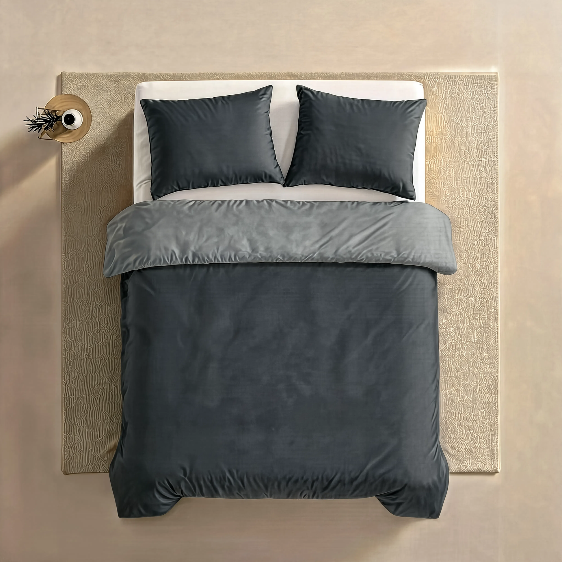 Zelesta Comfort Duo No Stitch Bettdecke - Grau & Anthrazit