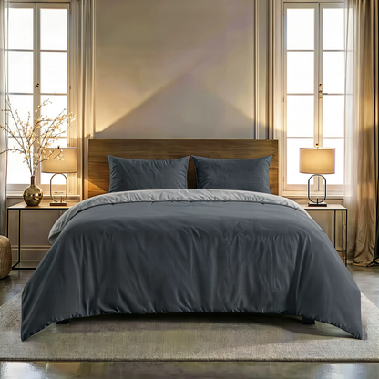 Zelesta Comfort Duo No Stitch Bettdecke - Grau & Anthrazit