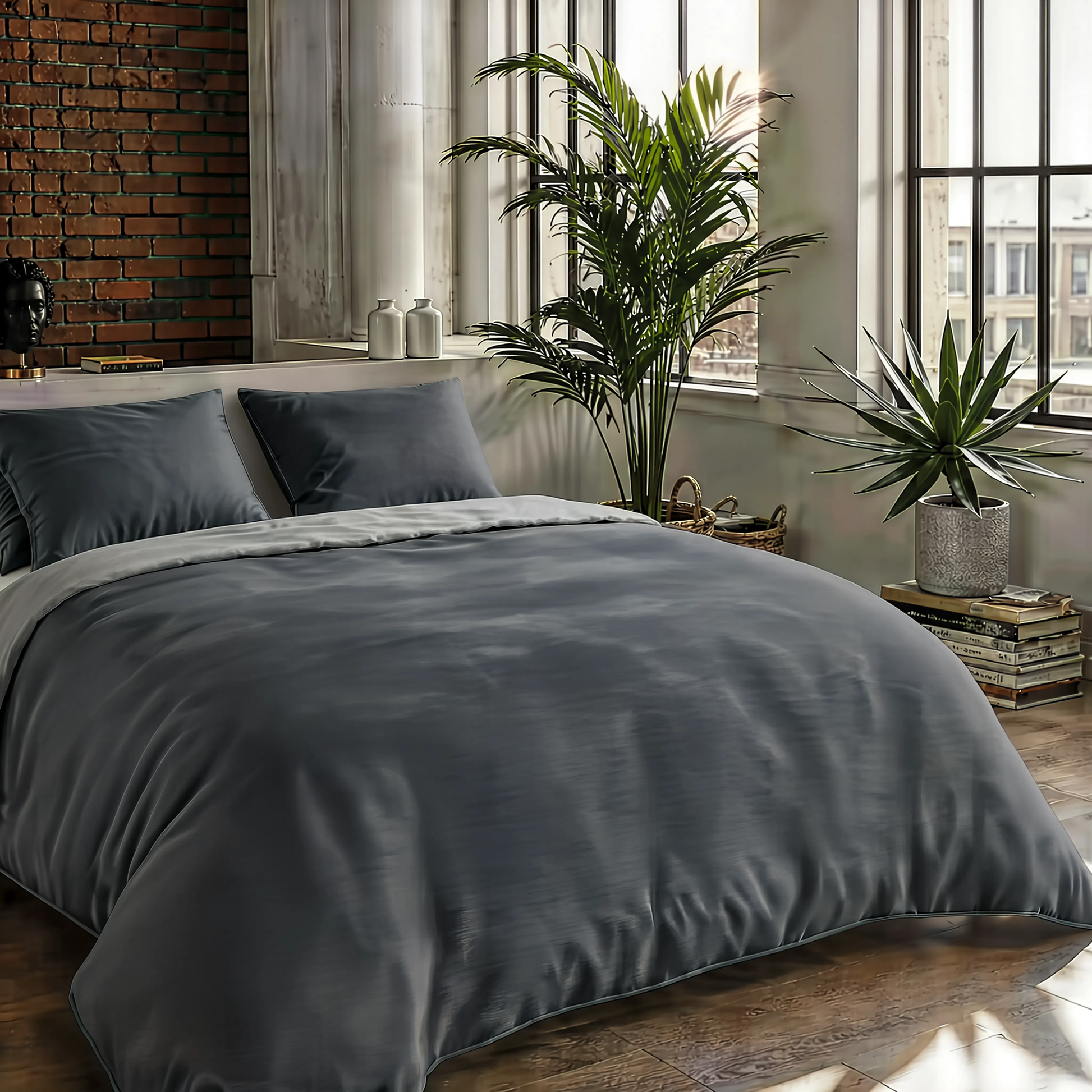 Zelesta Comfort Duo No Stitch Bettdecke - Grau & Anthrazit