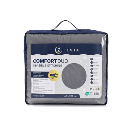 Zelesta Comfort Duo No Stitch Bettdecke - Grau & Anthrazit
