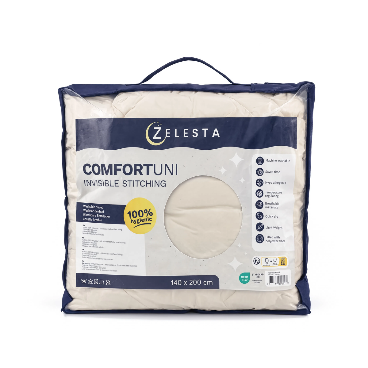 Zelesta Comfort Uni No Stitch Bettdecke - Beige