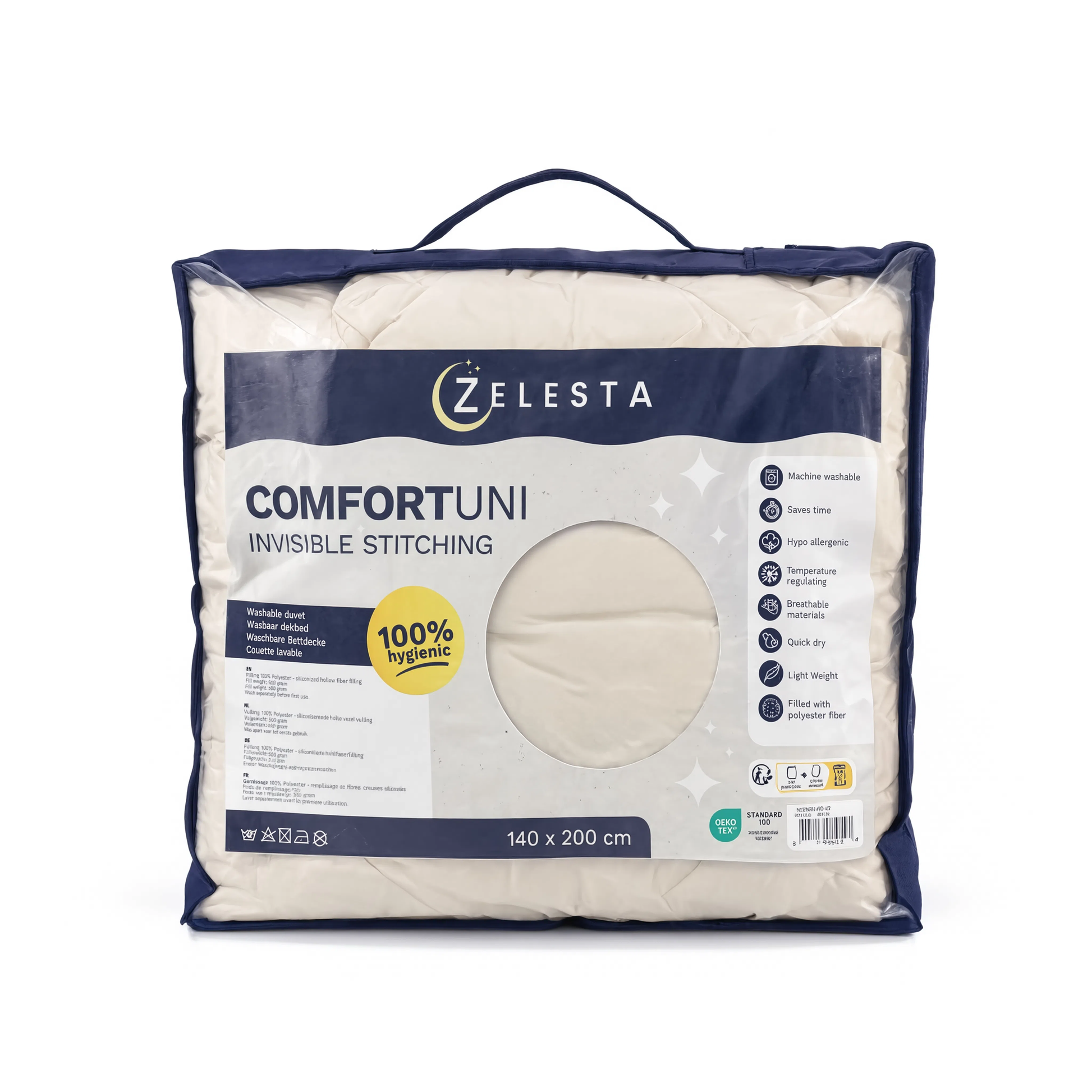 Zelesta Comfort Uni No Stitch Bettdecke - Beige