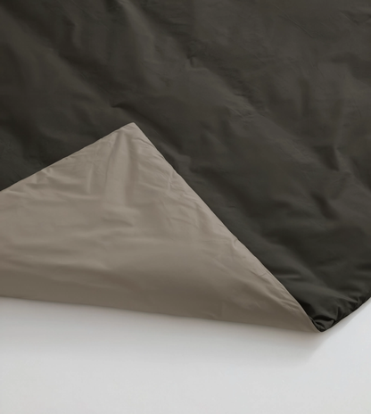Zelesta Pure Duo No Stitch Baumwolle Bettdecke - Schwarz & Anthrazit