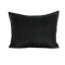 Zelesta Deluxe Hotel Stripe Baumwollsatin Kissenbezüge Set von 2 - Schwarz