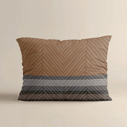 Zelesta Royalbed Kissenbezüge Set von 2 - Brown Stripes