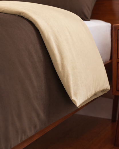 Zelesta Comfort Duo No Stitch Bettdecke - Taupe & Braun