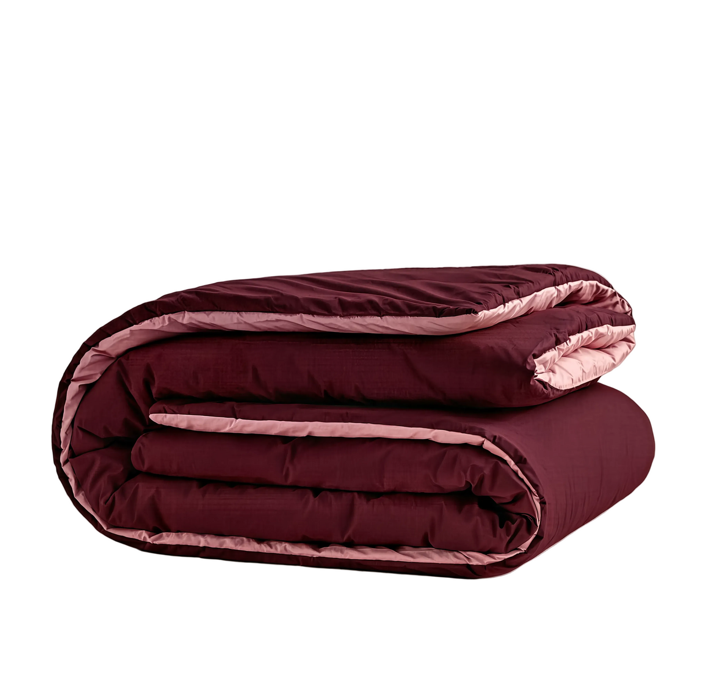 Zelesta Comfort Duo No Stitch Bettdecke - Altrosa & Burgunderrot