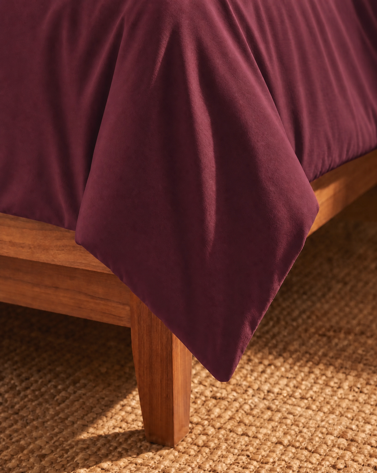 Zelesta Comfort Duo No Stitch Bettdecke - Altrosa & Burgunderrot