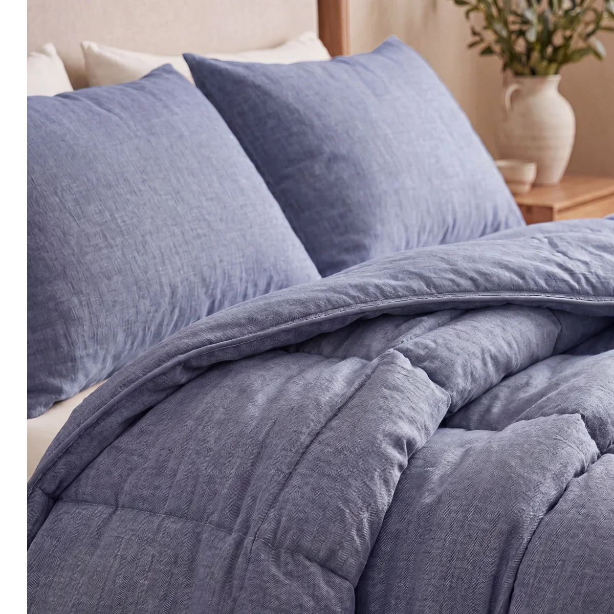 Zelesta Comfort Structure Bettdecke - Denim