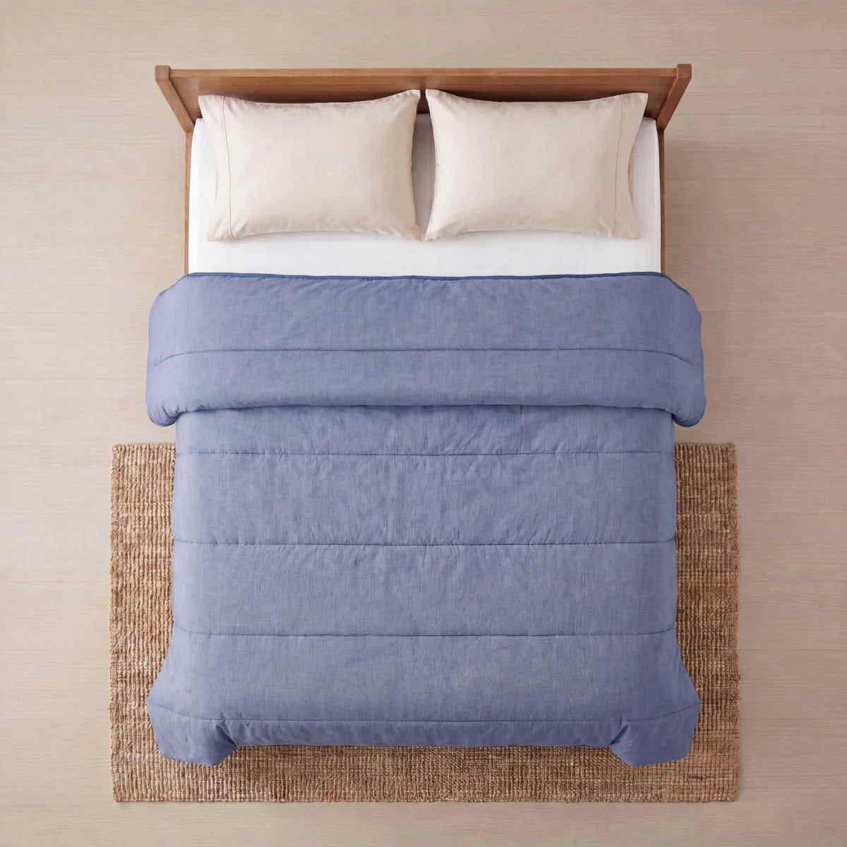 Zelesta Comfort Structure Bettdecke - Denim