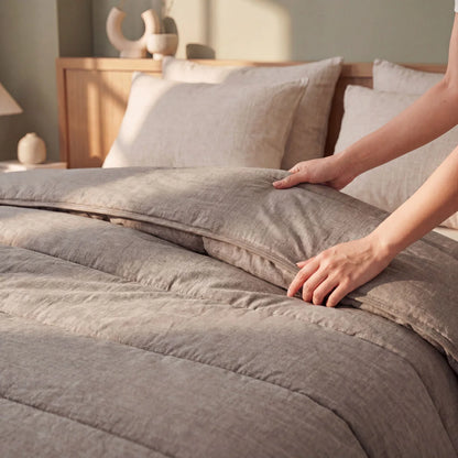 Zelesta Comfort Structure Sommerbettdecke - Anthrazit
