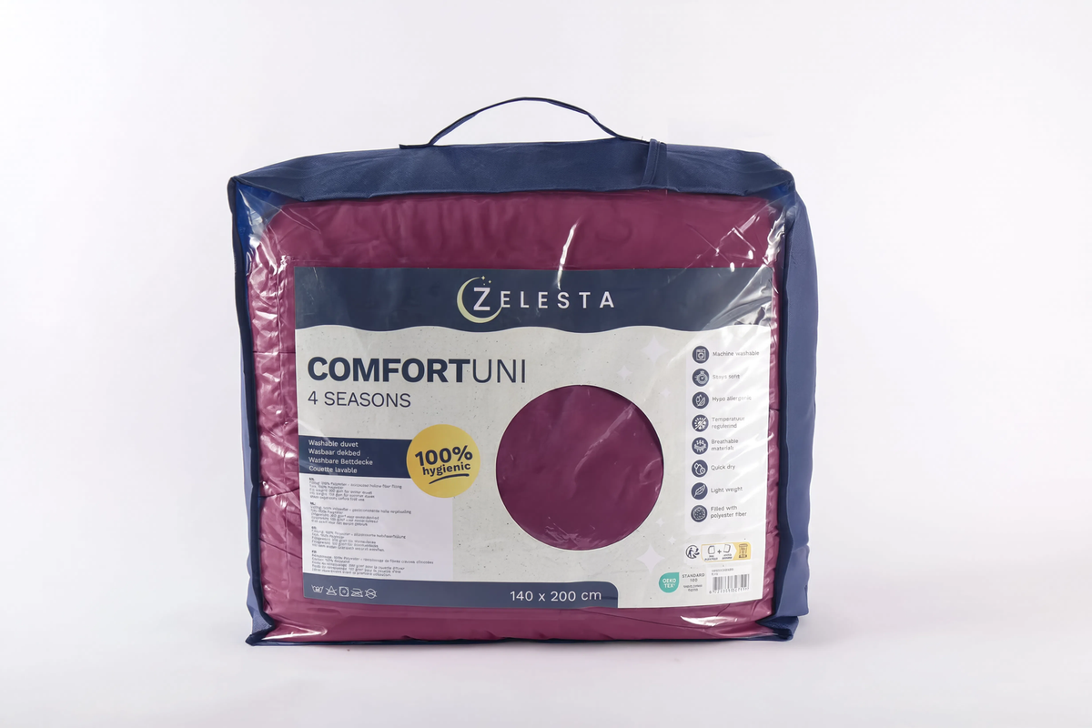 Zelesta Comfort Uni 4-Season Bettdecke - Bordeaux