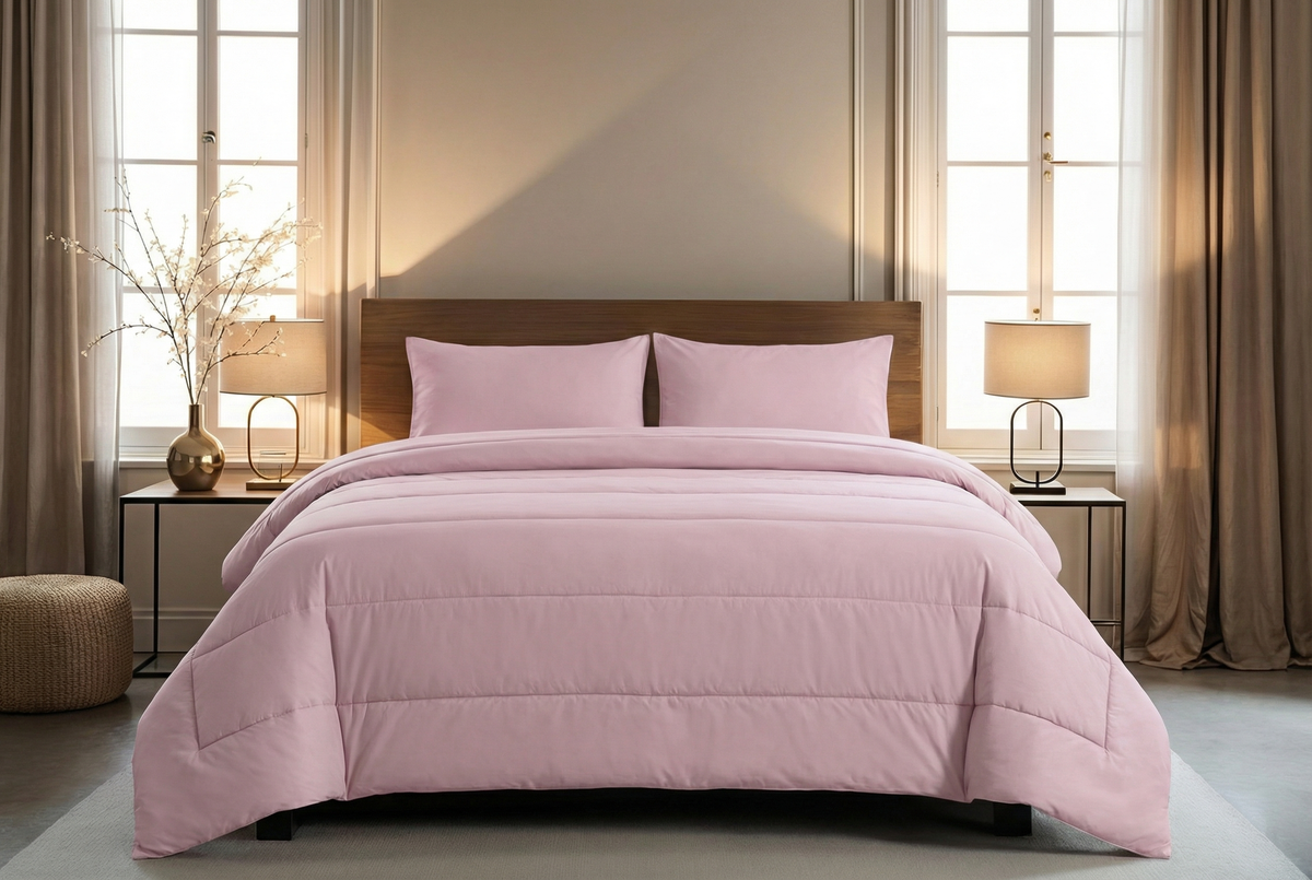 Zelesta Comfort Uni 4-Season Bettdecke - Altrosa