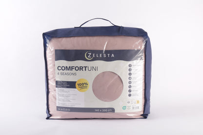 Zelesta Comfort Uni 4-Season Bettdecke - Altrosa