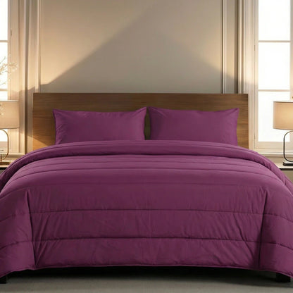 Zelesta Comfort Uni Sommerbettdecke - Bordeauxrot