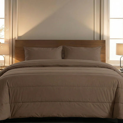 Zelesta Comfort Uni Sommerbettdecke - Mokka