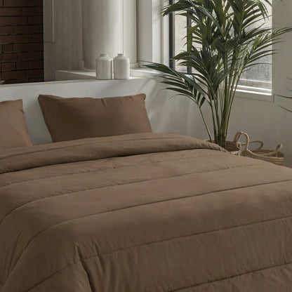 Zelesta Comfort Uni Sommerbettdecke - Mokka