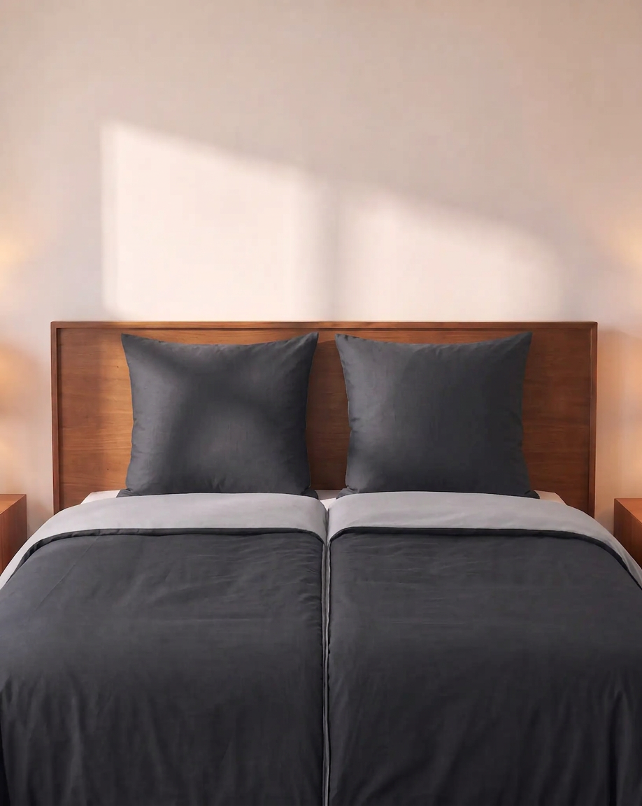 Zelesta Comfort Duo No Stitch Bettdecke - Grau & Anthrazit