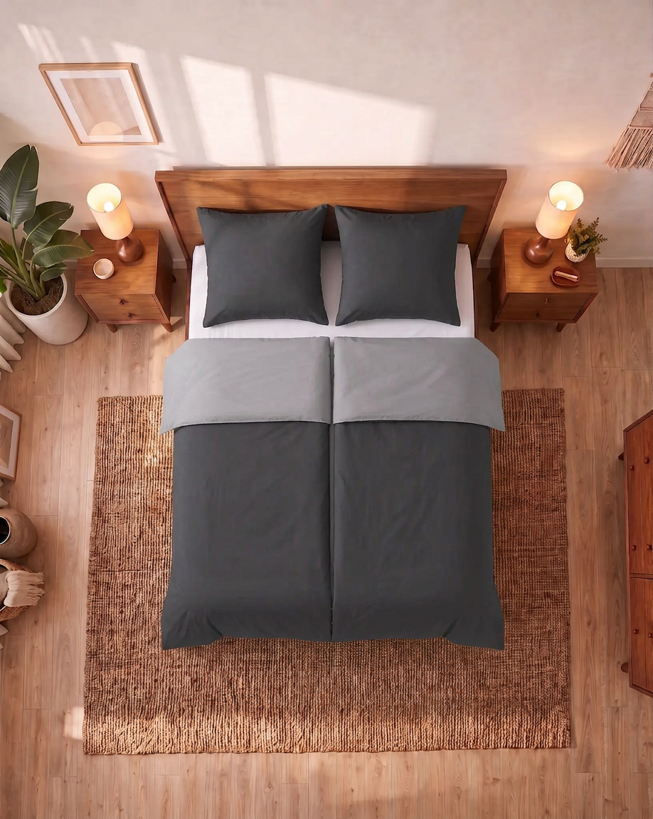 Zelesta Comfort Duo No Stitch Bettdecke - Grau & Anthrazit