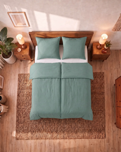 Zelesta Comfort Uni No Stitch Bettdecke - Seeschaumgrün