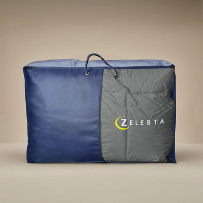 Zelesta Deluxe Duo Perkal-Baumwolle Sommerdecke - Anthrazit & Taupe