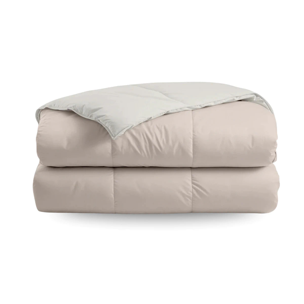 Zelesta Deluxe Duo Perkal-Baumwolle Sommerbettdecke - Seide & Creme