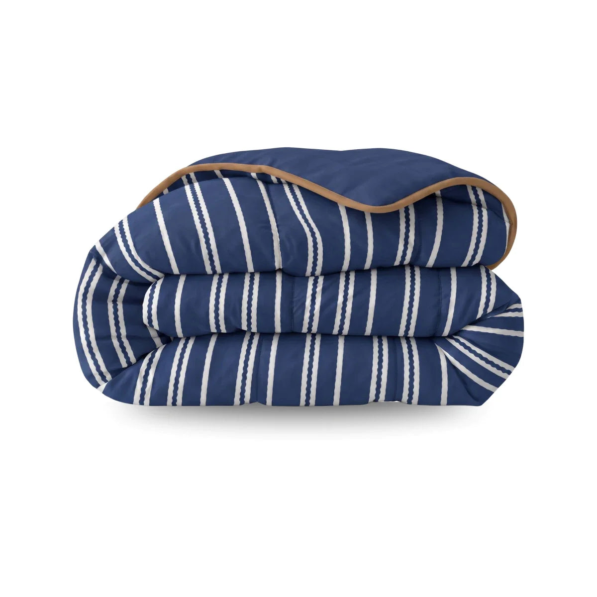 Zelesta Deluxe Design Baumwollsatin Bettdecke - Blue Stripes