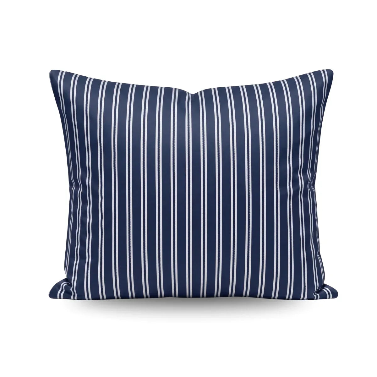 Zelesta Deluxe Design Baumwollsatin Kissenbezüge Set von 2 - Blue Stripes