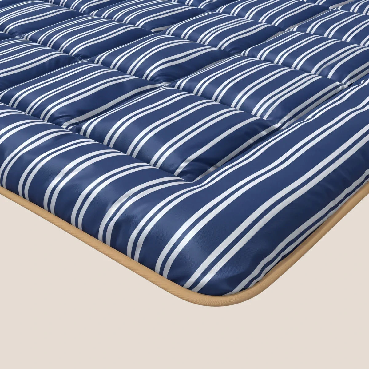 Zelesta Deluxe Design Baumwollsatin Bettdecke - Blue Stripes