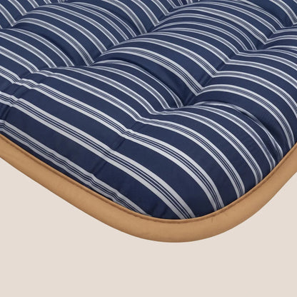 Zelesta Deluxe Design Baumwollsatin Bettdecke - Blue Stripes